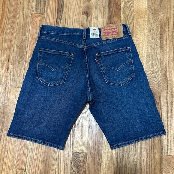 Men's Levi’s 501 Classic Wash Denim Shorts Size 30 Waist Button Fly Closure Blue - Picture 2 of 8